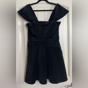 NWT Express Velvet mini dress - black, medium